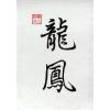Dragon Phoenix Calligraphy Symbols Chinese Art Painting