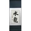 Chinese Water Dragon Art Scroll Calligraphy Painting